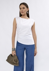 Блуза-топ CHLOE белого цвета