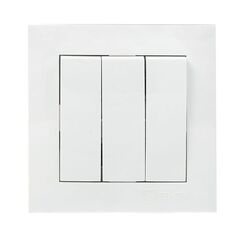 Валенсия Выключатель 3-кл. 10А белый EKF PROxima