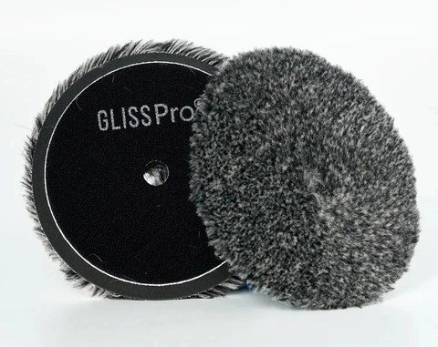 GlissPro круг стриженный мех серый 125мм