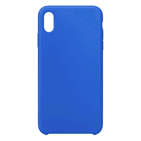 Силиконовый чехол Silicon Case WS для iPhone XR (Ярко-синий)