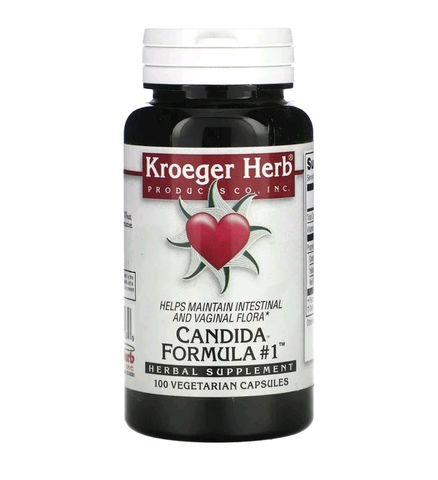 Kroger, Candida Formula # 1, 100 вегетарианских капсул