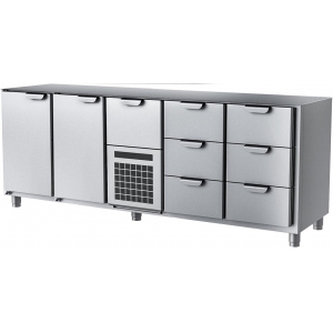 Стол холодильный HappyChef TC G 1-1-CBR-3-3 без столешницы