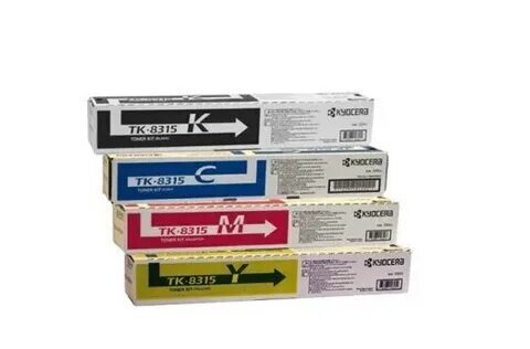 Картриджи комплект Kyocera TK-8315K, TK-8315M, TK-8315C, TK-8315Y для Kyocera TASKalfa 2550ci. Оригинал