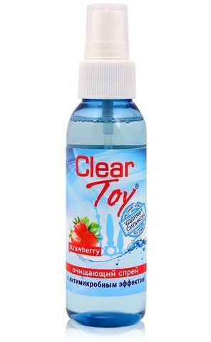 Очищающий спрей для игрушек CLEAR TOY Strawberry - 100 мл. - Биоритм Средства гигиенического ухода LB-14012