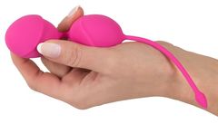 Розовые вагинальные шарики Silicone Love Balls - 