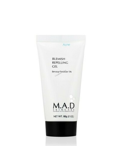 M.A.D. Skincare Гель для ухода за кожей с АКНЕ с содержанием 5% бензоил пероксида | Blemish Repelling Gel 5% BPO