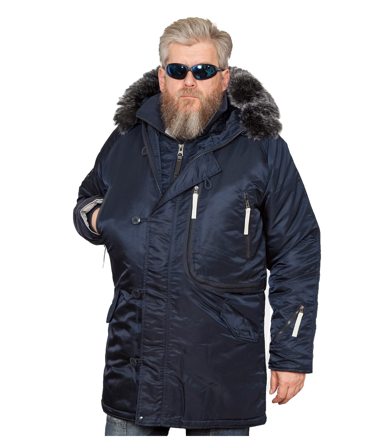 Куртка мужская зимняя Apolloget Expedition (т.синий - R.Blue/Gun Metal)