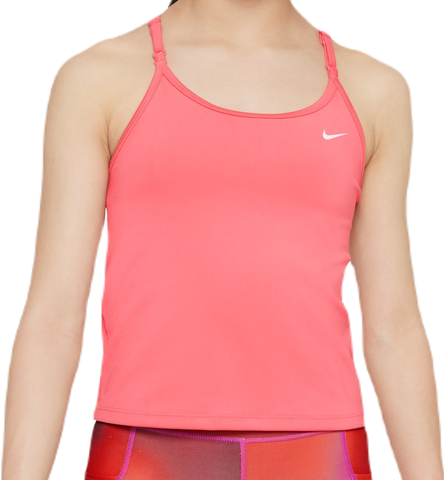 Футболка для девочки Nike Dri-FIT Indy Tank Sports Bra - sea coral/white