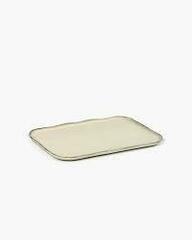 Прямоугольная тарелка № 1 XL кремовый стол коллекция La nouvelle 32х23х1,4