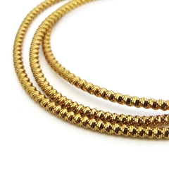 Канитель мягкая, фигурная KAN/MS, 2 мм, глянец, молочный шоколад