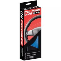 Оплетка на руль Black+Blue DSV, R99306A, черно-синяя
