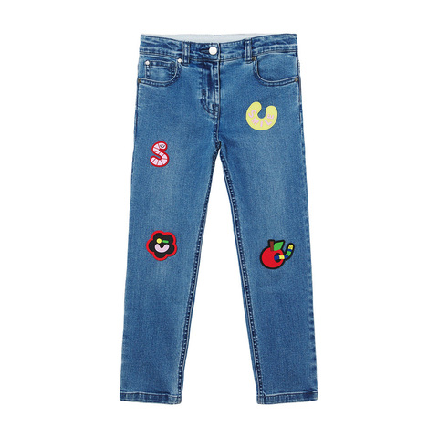 Джинсы Stella McCartney Kids Shape Patches