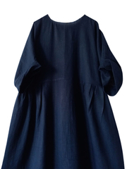 Клюква. Платье льняное макси ассиметричное с вышивкой PL-42-5387