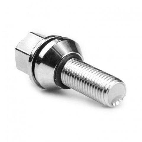 Болт колёсный с эксцентриком М12x1.25 длина резьбы 28мм ключ 17мм конус (подстроечный конус) 20 шт для Lada, ВАЗ, Лада Калина / Гранта / Приора, Alfa Romeo, Fiat, Lancia, Seat, Skoda Favorit, Peugeot, Citroen