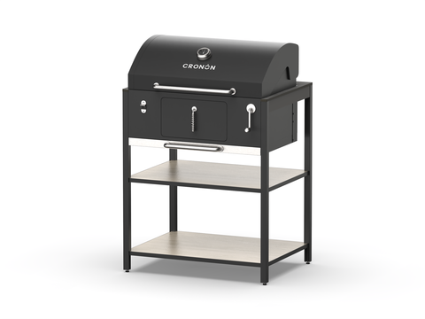 Барбекю гриль Lounge B-05B, 79 см, дуб сонома/черный мрамор