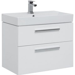 Aquanet 249920 Тумба Nova 85 2 ящ. (SLIM SYNERGY) цв.бел. глянец (249920) фото