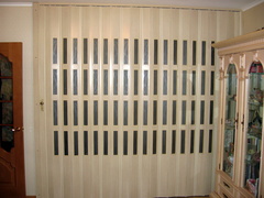 Перегородки Гармошка с витражами