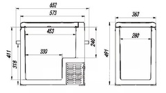 Компрессорный автохолодильник Alpicool C50 (12V/24V/220V, 50л)