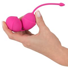 Розовые вагинальные шарики Silicone Love Balls - 