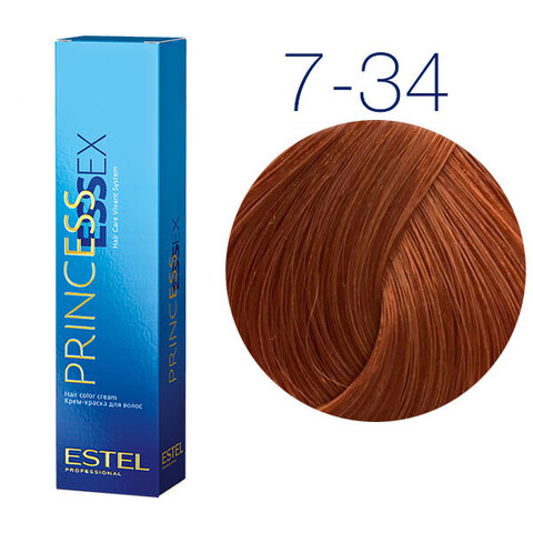 Estel Professional Princess Essex 7-34 (Средне-русый золотисто-медный (Коньяк)) - Крем-краска для волос