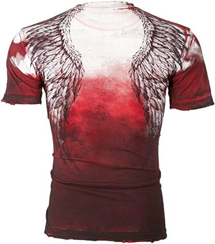 Affliction | Футболка мужская Upward Red tee A1040RD спина