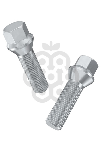 Болт колёсный М12x1.5 длина 32мм ключ 17мм конус хром (16 шт) для Lada XRAY, Vesta, BMW 1 ,3, 5, 6, 7, Z1, Z2, Z4, X1, Daewoo, Mini, Opel, Suzuki Ingis, Subaru Justy, Renault, Логан, Рено, Веста, Лада и др.