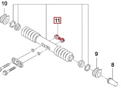 НАПРАВЛЯЮЩАЯ РУЛЕВЫХ ТЯГ (БИНОКЛЬ) LAN, CHANCE, SENS GM