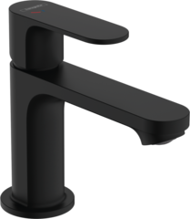 Смеситель для раковины 80, с донным клапаном, черный Hansgrohe Rebris S CoolStart 72513670