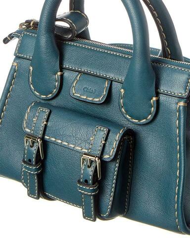 Сумка Chloé Edith Small бирюзовый
