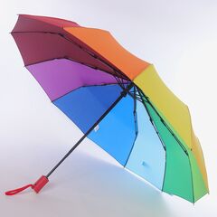 Женский зонт радуга полный автомат Artrain 12 спиц
