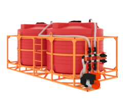 Кассета с системой гидроперемешивания 2*4500 л Политим 9000 л.(4900x2190x2270см;красный) - арт.560827