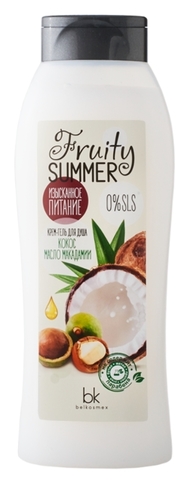 Fruity Summer Крем-гель для душа  кокос масло макадамии 500 мл. BelKosmex