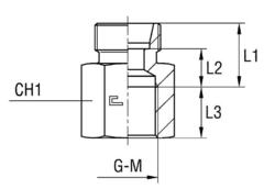 Соединение PS DS20 М27х2 (корпус) CAST