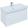 Aquanet 242580 Тумба Nova Lite 100 1+1 ящ. цв. бел. глянец (242580)