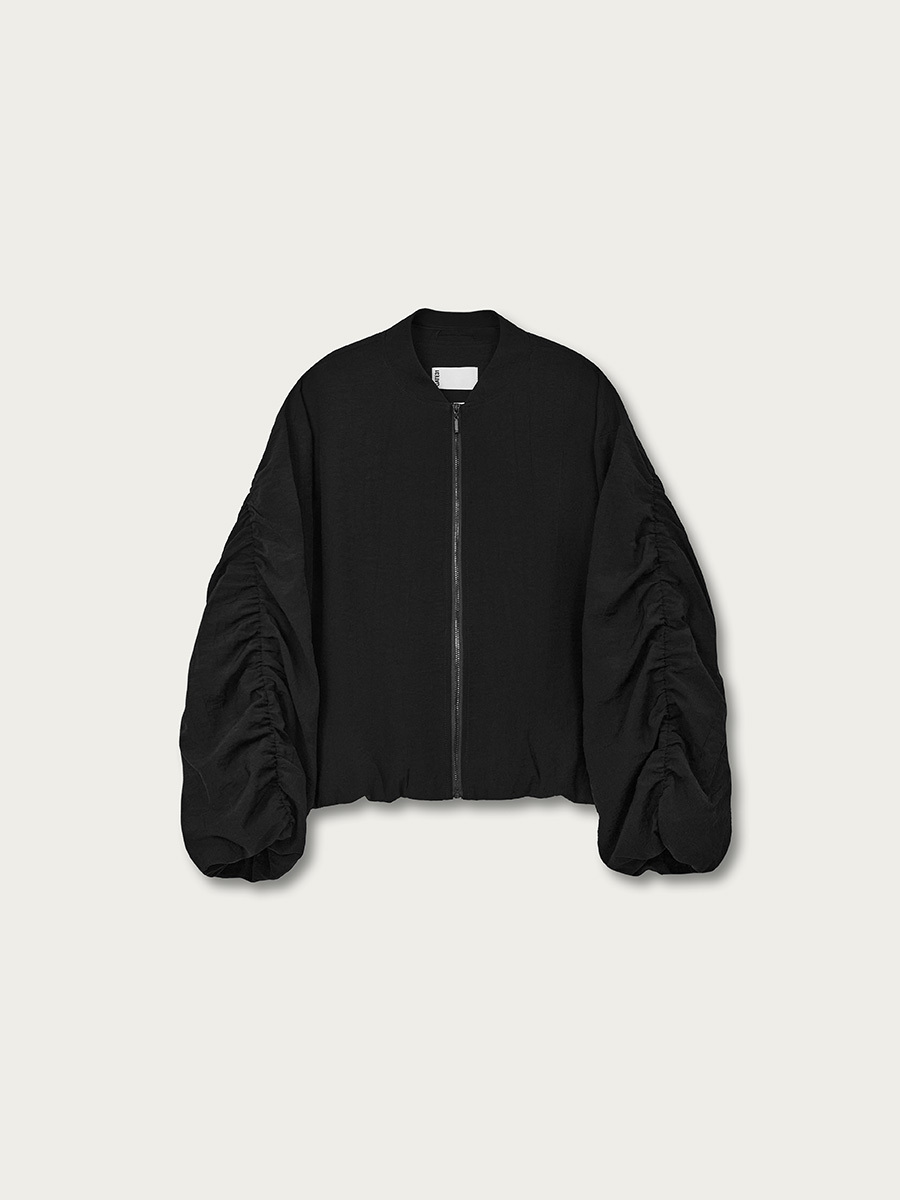 

Бомбер Сингапур с объемным низом, Черный