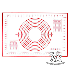 Силиконовый армированный коврик с разметкой 40х50 см