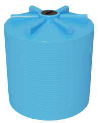 Ёмкость ЭВЛ 5000 л. голубая усиленная Ирпласт 5000 л. вертикальный (1942x1942x2246см;голубой) - арт.560851