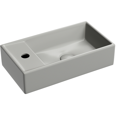 Ceramica Nova CN6051RMH Умывальник подвесной прямоугольный (чаша справа, отверстие под смеситель слева) цвет антрацит матовый Element 407*217*100
