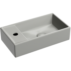 Ceramica Nova CN6051RMH Умывальник подвесной прямоугольный (чаша справа, отверстие под смеситель слева) цвет антрацит матовый Element 407*217*100 фото