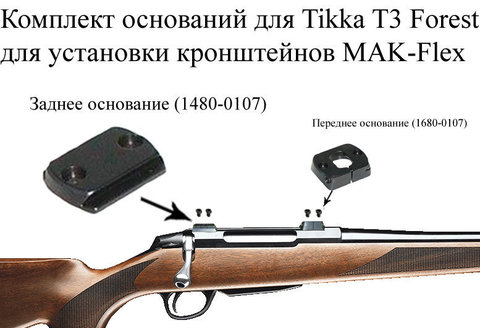 Основание МАК заднее для TIKKA T3(1480-0107)