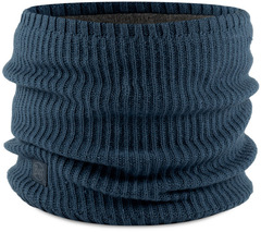 Вязаный шарф-труба с флисом Buff Neckwarmer Knitted Polar Rutger Steel Blue - 2
