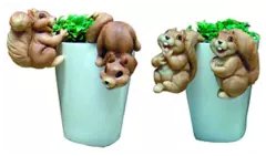 GREEN APPLE Декоративная подвеска Белочка 7,1*6,2*9