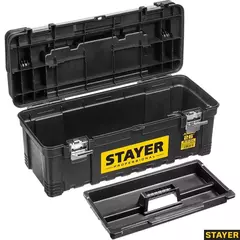 STAYER JUMBO-26, 650 x 280 x 270 мм, (26?), пластиковый ящик для инструментов, Professional (38003-26)