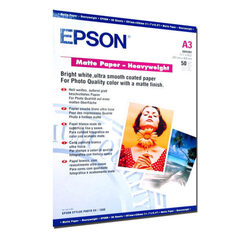 Матовая фотобумага Epson Matte Paper Heawyweight A3 C13S041261