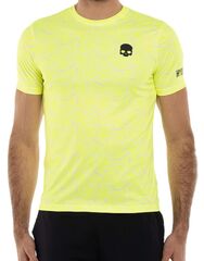 Теннисная футболка Hydrogen Allover Tennis Tech T-Shirt - fluo yellow