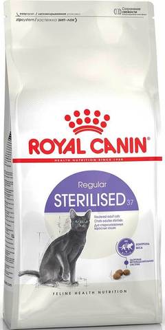 15 кг. ROYAL CANIN Сухой корм для взрослых стерилизованных кошек и кастрированных котов Regular Sterilised 37