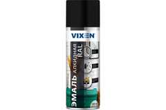 Эмаль алкидная Vixen RAL9005 черная (520мл) аэрозоль