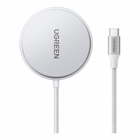 Беспроводная зарядка UGREEN Wireless Charger Qi2 MagSafe 15W W703 (35565) белый