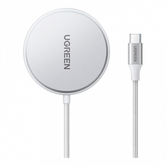 Беспроводная зарядка UGREEN Wireless Charger Qi2 MagSafe 15W W703 (35565) белый