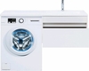 Aquanet 239218 Тумба с раковиной Токио 130 R подвесная 1 ящик цвет белый глянец (239218)